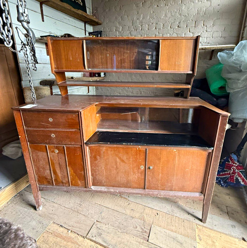 Vintage wooden sideboard - vintage, with