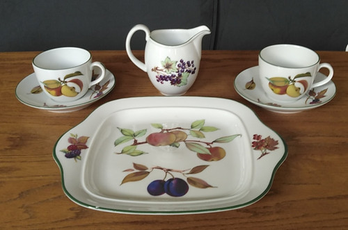 Two royal worcester evesham - two,