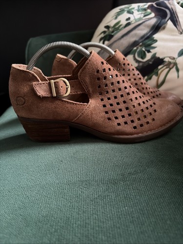 Brown suede shoes cowboy boots - brown,