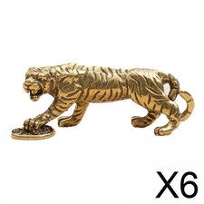 6 Brass Tiger Action Figurine