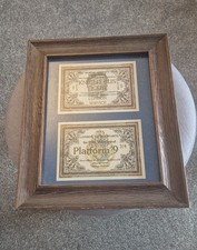A4 Framed Harry Potter Replica Tickets Hogwarts Express And Knight Bus