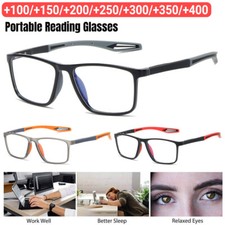 2023 Mens Non Slip Readers Anti-blue Light Reading Glasses Men 1 Pack Portable