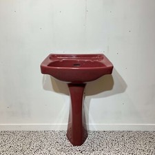 Twyfords Classic Basin & Pedestal in Damask 