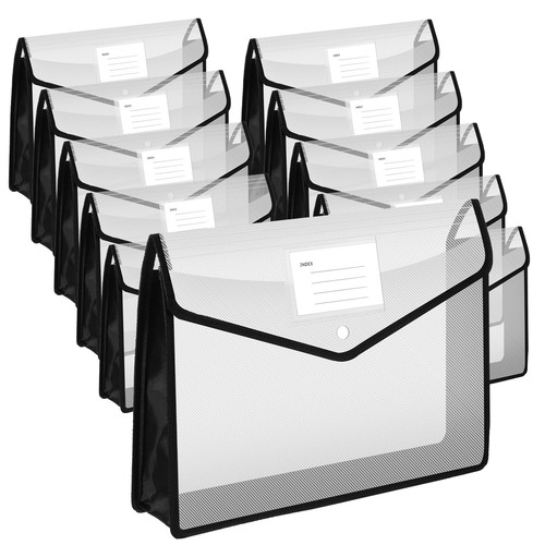 Pack plastic file folders - pack,