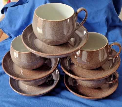Denby greystone five cups with - greystone-five,