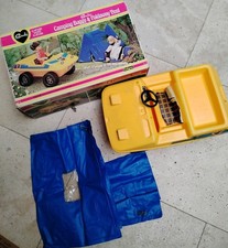 Vintage Sindy Camping Buggy And Foldaway Tent.