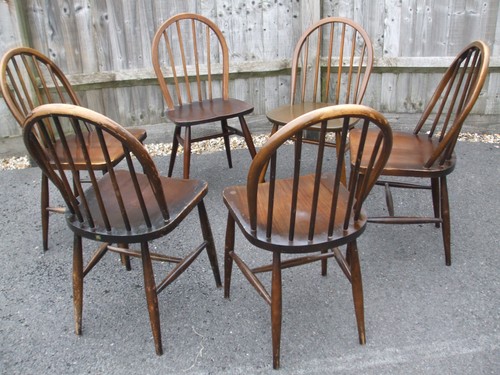 Set six vintage - of, ercol