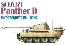 Dragon Models 1/35 SdKfz 171 Panther D Tank w/Stadtgas Fuel Tanks