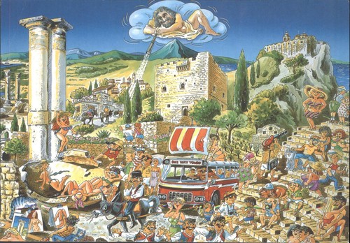 Vintage 1986 cyprus cartoon - 1986,