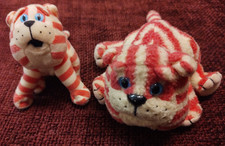 Bagpuss Beanies Vintage Plush Toy 1999 plus key ring Bagpuss 2003