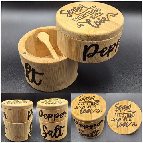 Salt box with - salt,