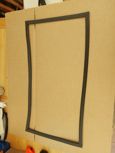 Glass door fridge - glass,