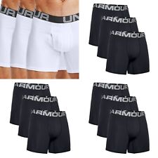 MEN UNDER ARMOUR 3-PACK CHARGED COTTON 6''INCH BOXER SHORT