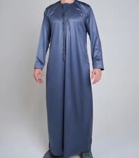 Shiny Royal Blue Emirati Omani Eid Ramadan Thobe Tassel | Jubba Kandura Size58M