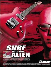 Joe Satriani Signature Ibanez JS guitar Surfing with the Alien 20th anniversary