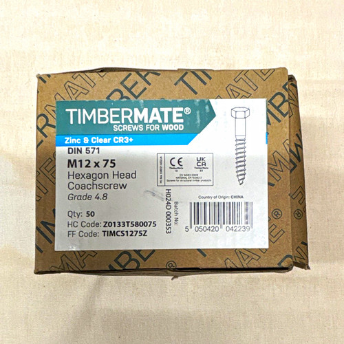 Timbermate din 571 m12x75mm - din,