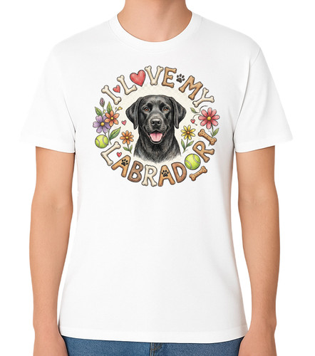 Love labrador graphic - i,