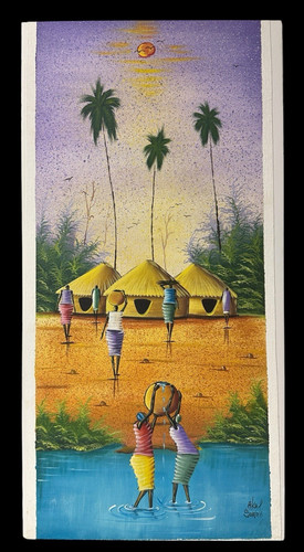 Haitian folk art original - haitian,