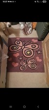 Butterfly And Heart Rug