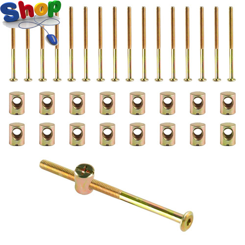 Pcs m6x100mm bed bolts with - pcs,