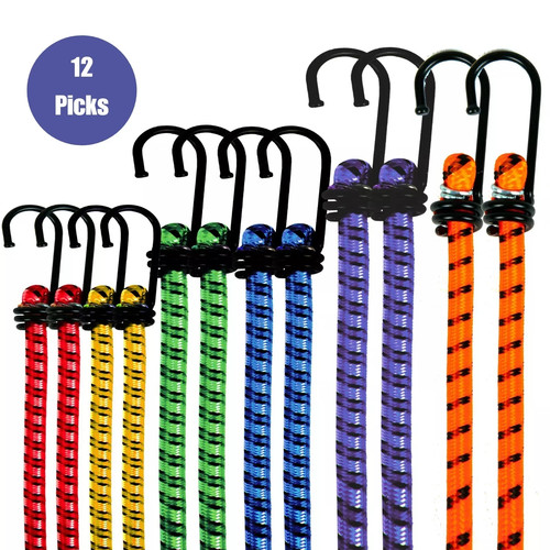 Assorted bungee cords with - assorted,