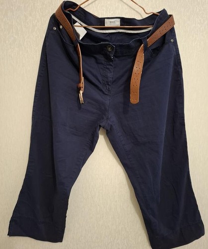 Women brax capri navy denim - women,