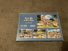 Gibsons Stop Me & Buy One 4x500 Piece Jigsaw Puzzles - 1 Puzzle Missing