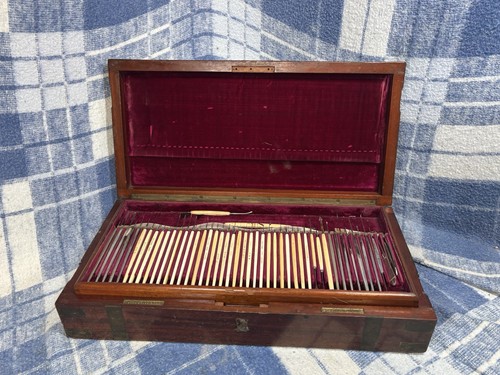 Antique wooden medical box - wooden,