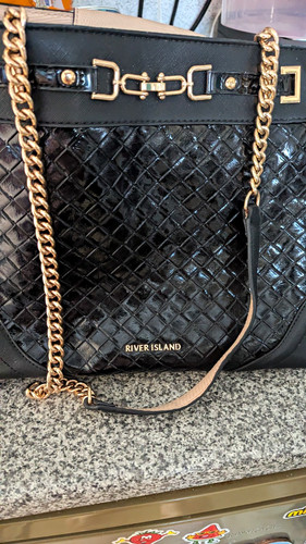 River island black patent - river,