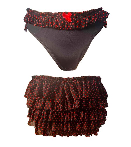 Frilly back knickers - frilly,