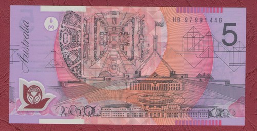 Australian banknote five - australian,