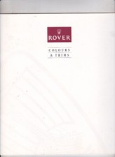 1992 ROVER RANGE UK COLOUR &