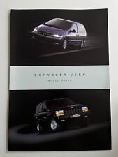 Chrysler Neon Grand Voyager Jeep Wrangler Cherokee Viper Prowler Brochure 1996