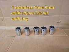 5x  Stainless Steel Mini Milk