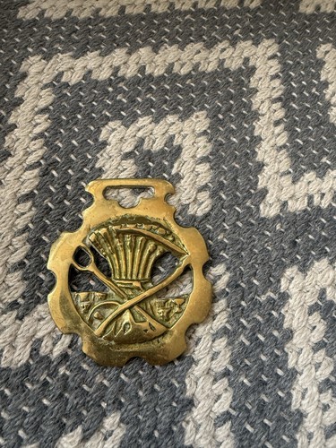 Vintage brass horse - vintage, medalion