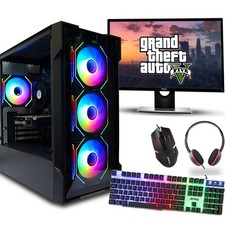 Fast Gaming PC Bundle i7 i5 i3 32GB RAM 2TB 1TB SSD 8GB RTX 5060 Windows 11 WiFi
