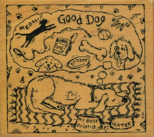 Good dog dreaming - -, rubber