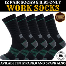 12 Pairs Mens Work Socks