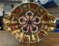 Lovely Rare Royal Crown Derby Old Imari 1128 SGB Scalloped Trinket Dish A156