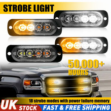 4x Dual Colour Amber White LED