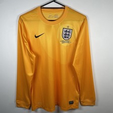 England 2013 Goalkeeper Football Shirt 150th Anniversary L/S Nike Mens Size M