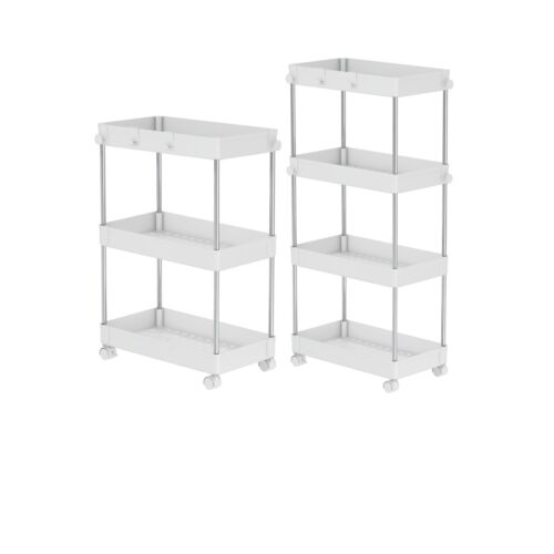 Storage cart with tier 4 - with,