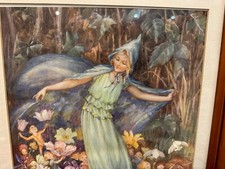 Framed Print by Margaret Tarrant  - The Fairy Troupe - 50cm high x 39.5cm width