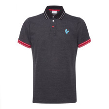 Vespa Men's V-Stripes Black White Cotton Polo Shirt New 606634M0