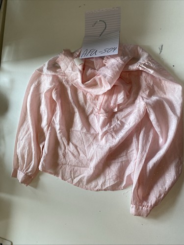 Vintage pink swiss dot ruffle - vintage,