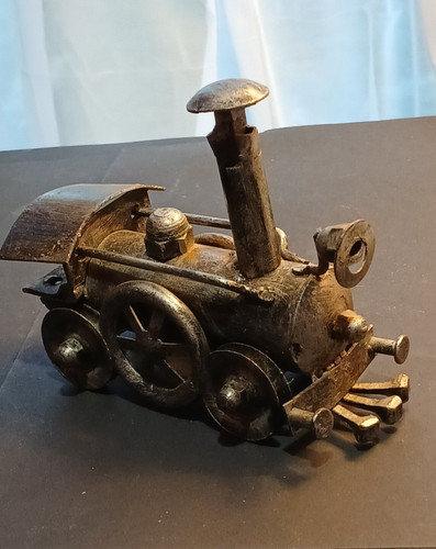 Handmade scrap metal steam - handmade,