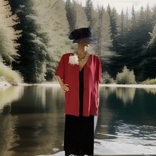 Jacques Vert Size 20 part lined Lightweight Coral Pink Jacket Great For Summer