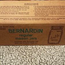 VTG Bernardin Glass Mason Jars