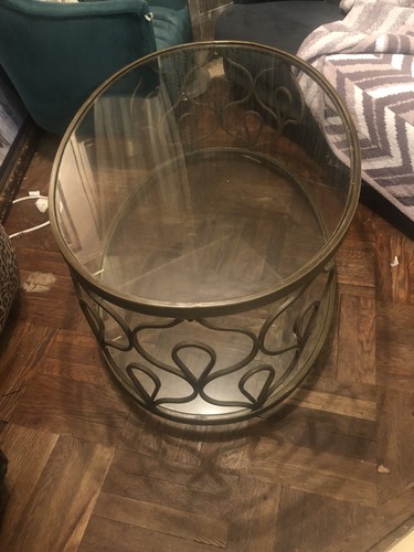 Oval art nouveau - oval, glass