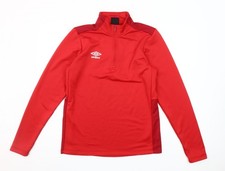 Umbro Men's Red 1/4 Zip